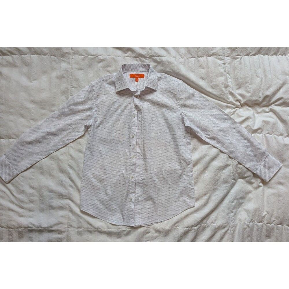 TALLIA Boy Dress Shirt 14, purple dot